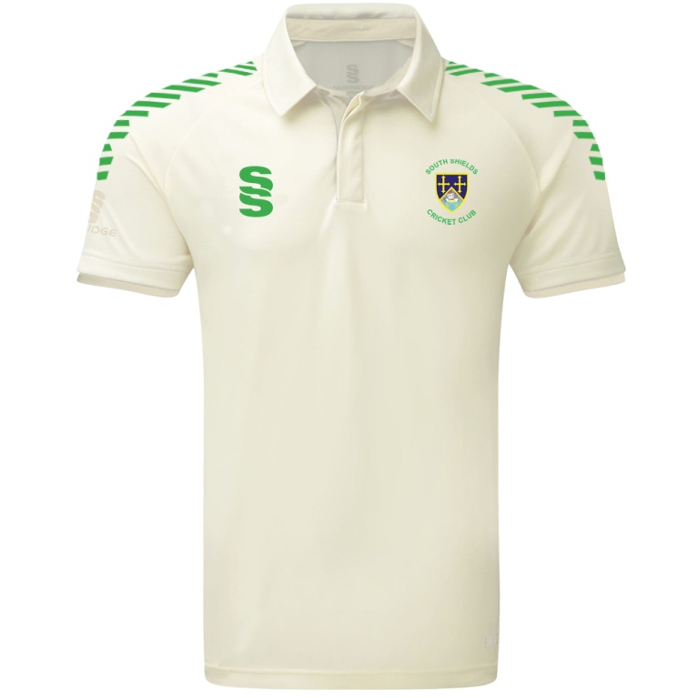 South Shields CC DUAL LONG SLEEVE CRICKET SHIRT (WOMENS)-Ivory